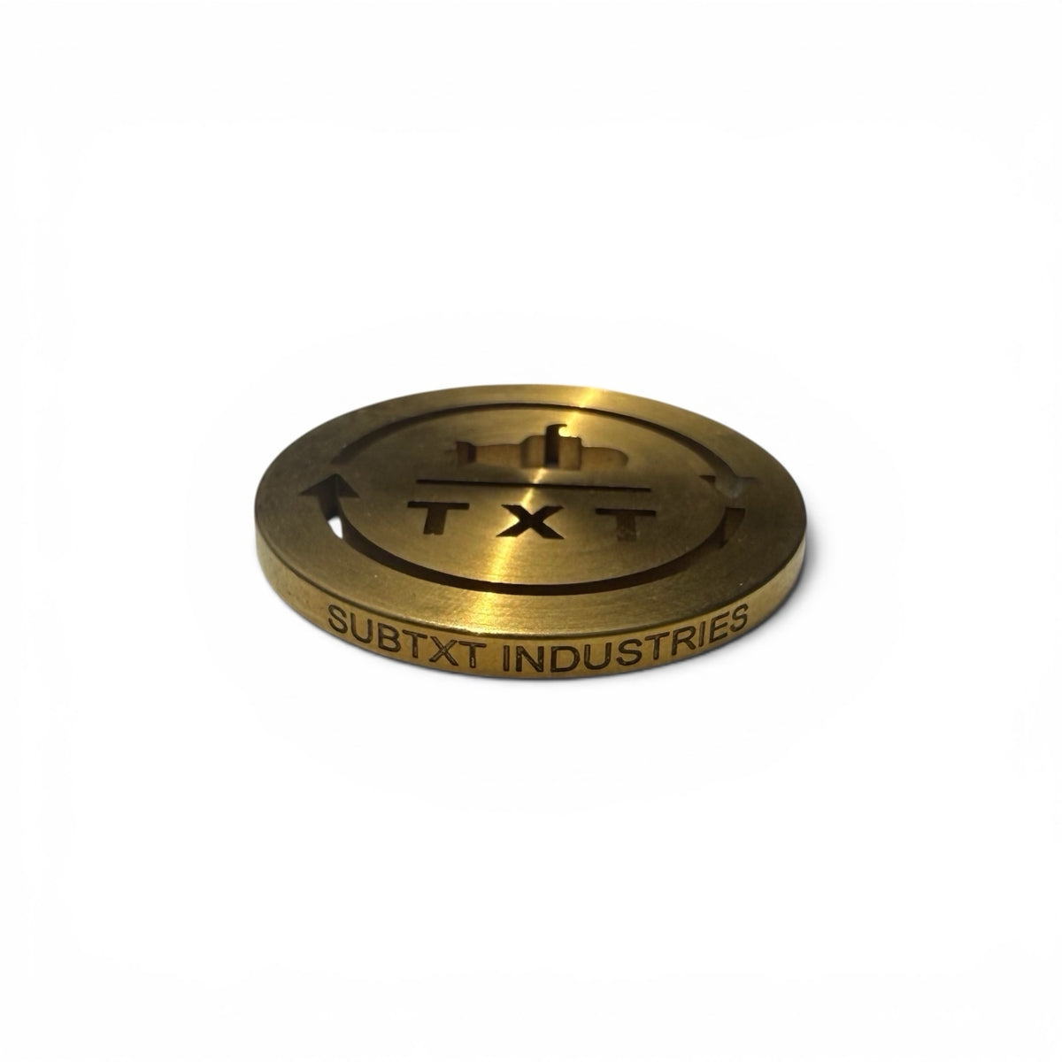 SUBTXT INDUSTRIES GOLD PLATED OG LOGO BALL MARKER - sustainable skate/golf shoe made with recycled Blumaka foam and premium leather.