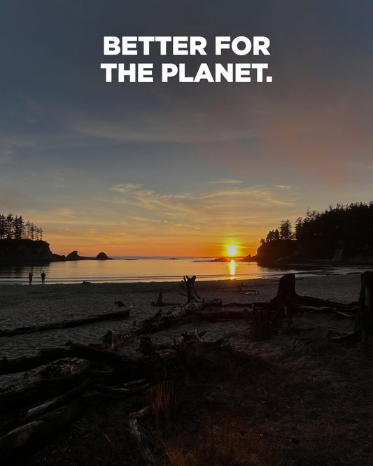 Coastal sunset — better for the planet