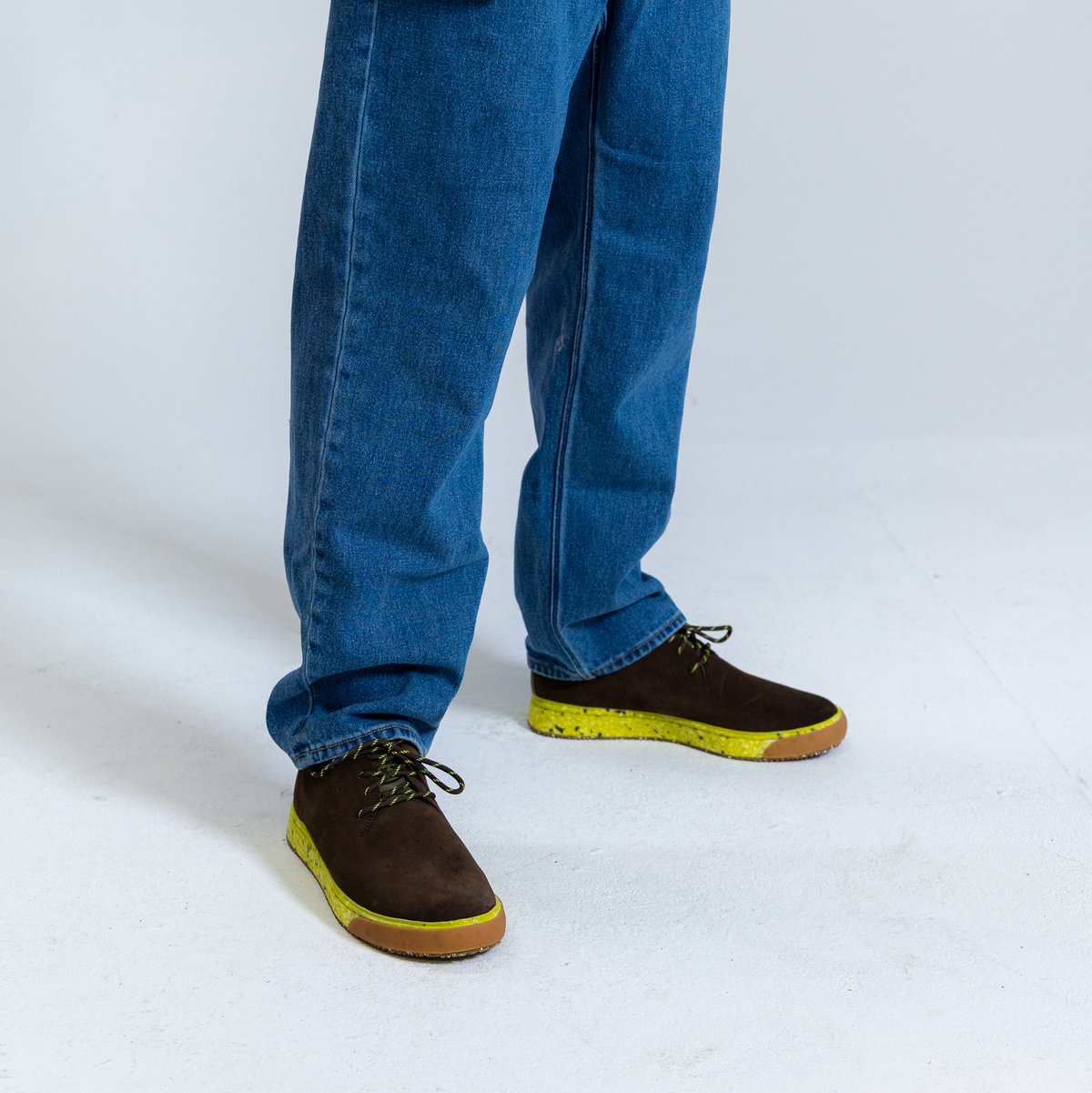 SUBTXT INDUSTRIES THE MACAW SKATE - sustainable skate/golf shoe made with recycled Blumaka foam and premium leather.