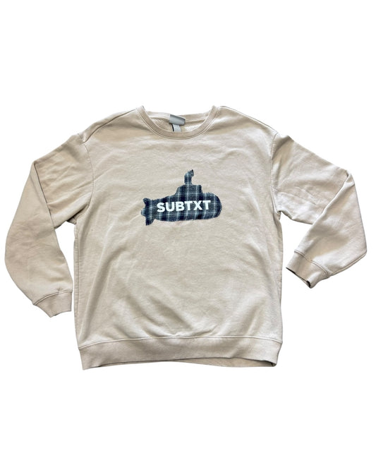 FLANNEL SUB ON CREME APPLIQUÉ