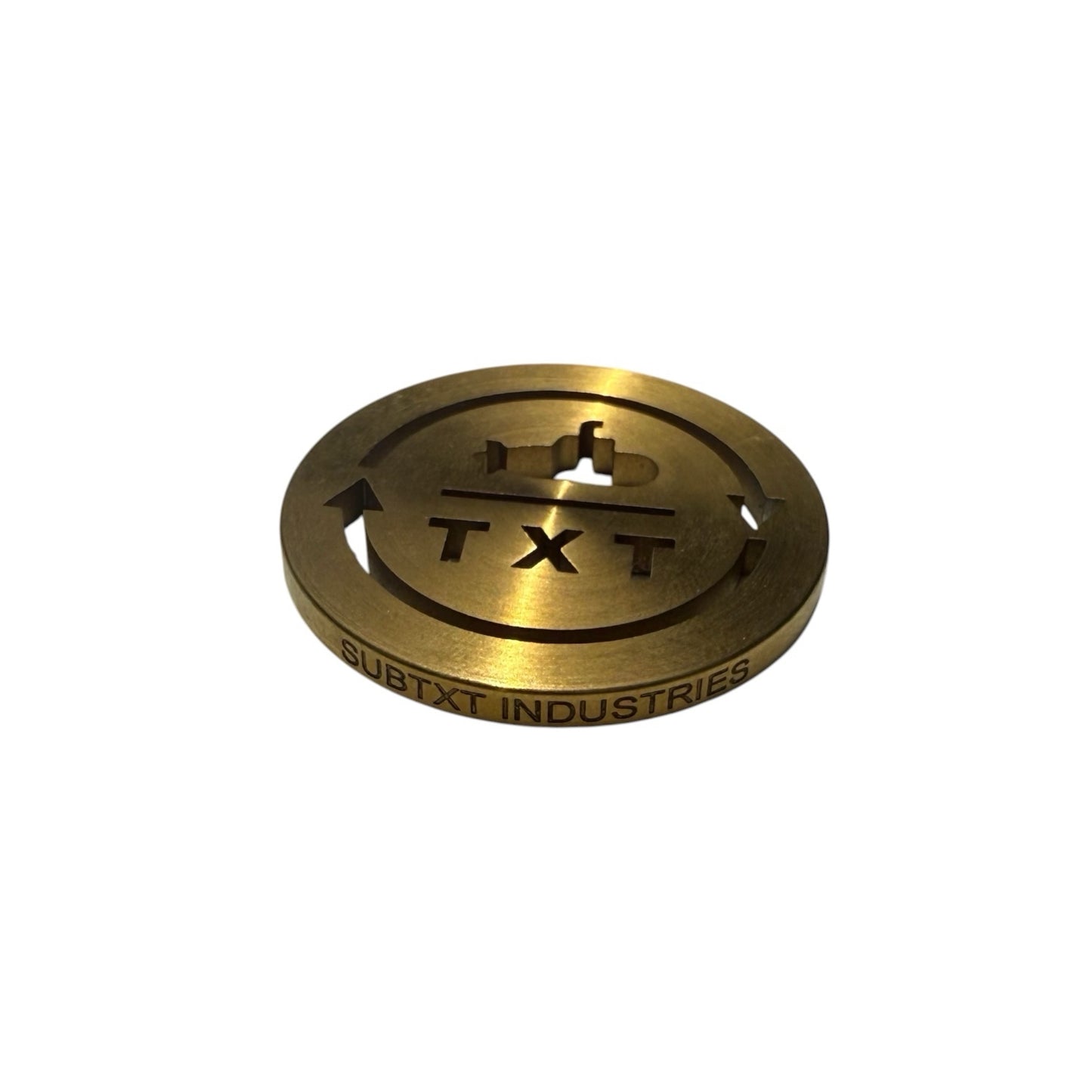 SUBTXT INDUSTRIES GOLD PLATED OG LOGO BALL MARKER - sustainable skate/golf shoe made with recycled Blumaka foam and premium leather.