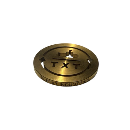 SUBTXT INDUSTRIES GOLD PLATED OG LOGO BALL MARKER - sustainable skate/golf shoe made with recycled Blumaka foam and premium leather.