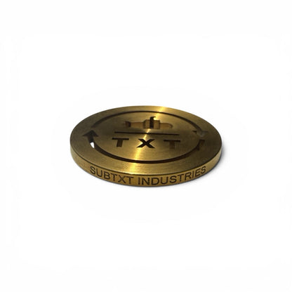 SUBTXT INDUSTRIES GOLD PLATED OG LOGO BALL MARKER - sustainable skate/golf shoe made with recycled Blumaka foam and premium leather.