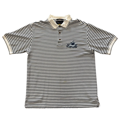 SUBTXT INDUSTRIES PLAID ON STRIPE GREG NORMAN x SUBTXT APPLIQUÉ POLO - sustainable skate/golf shoe made with recycled Blumaka foam and premium leather.