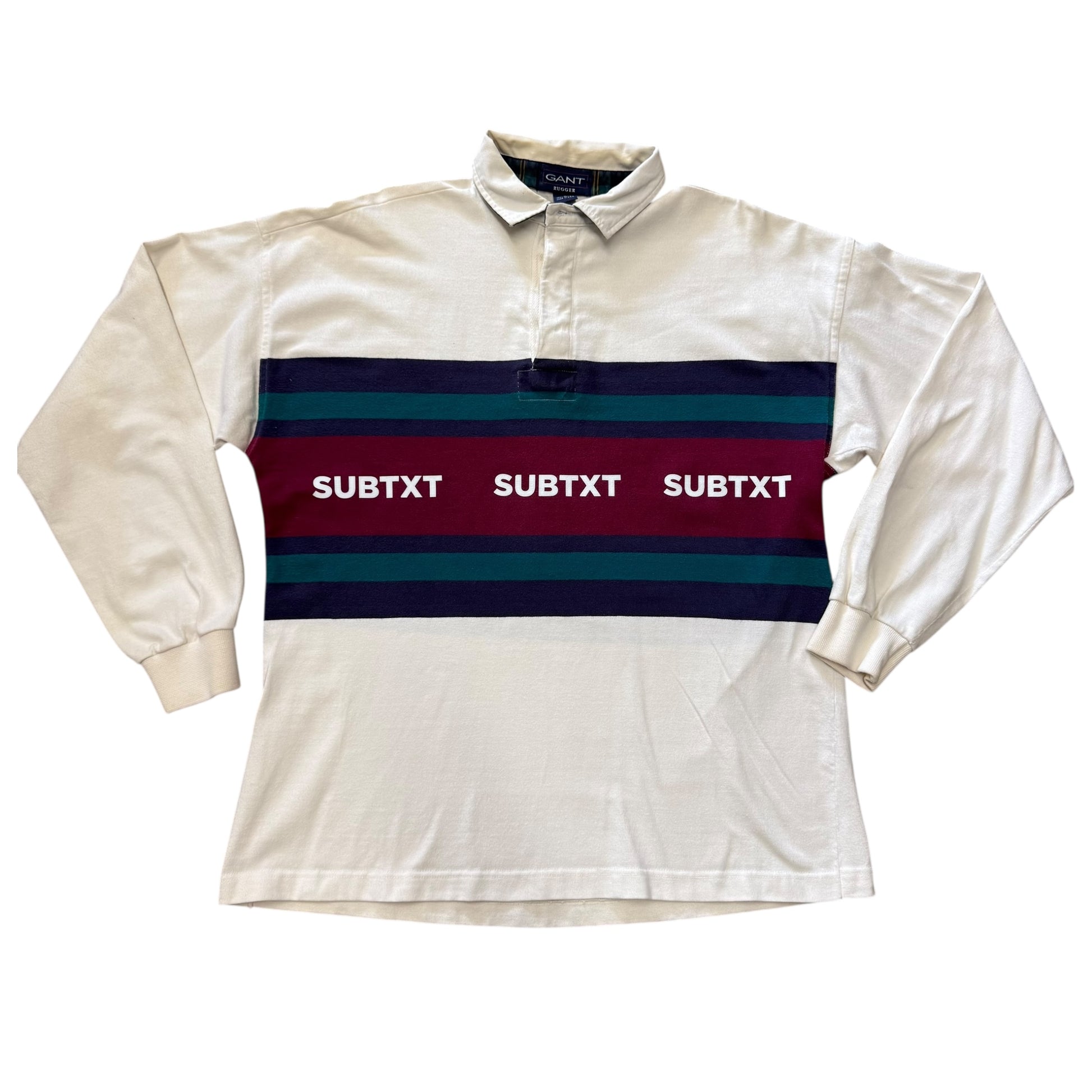 SUBTXT INDUSTRIES SIMPLE STRIPED RUGBY POLO L - sustainable skate/golf shoe made with recycled Blumaka foam and premium leather.