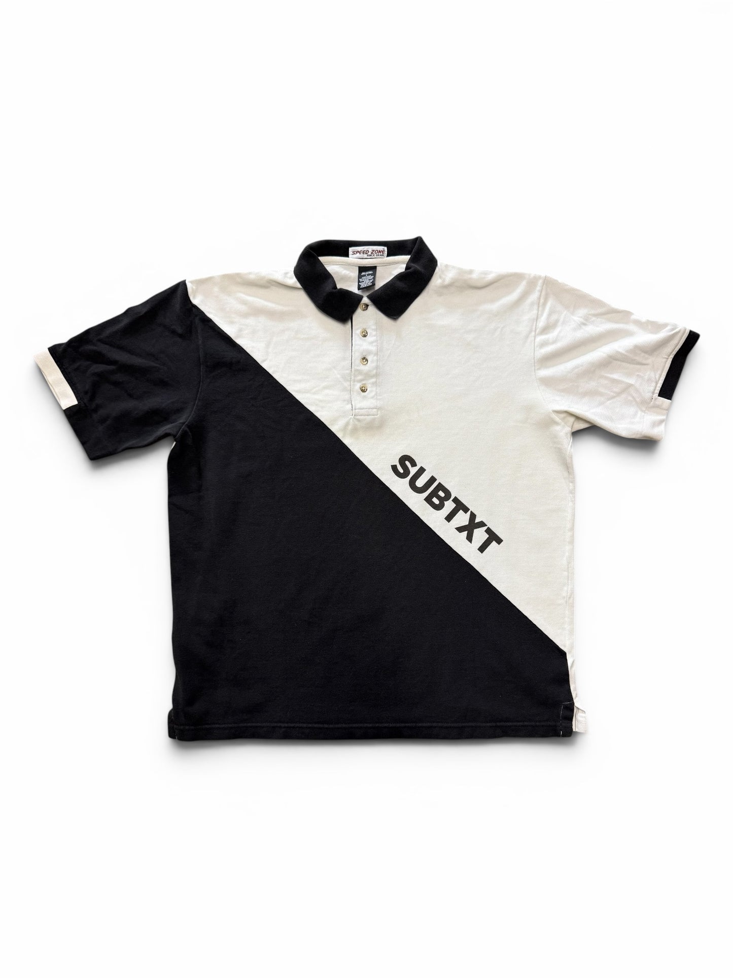 SUBTXT INDUSTRIES CROSSED UP SUBTXT POLO Large - sustainable skate/golf shoe made with recycled Blumaka foam and premium leather.