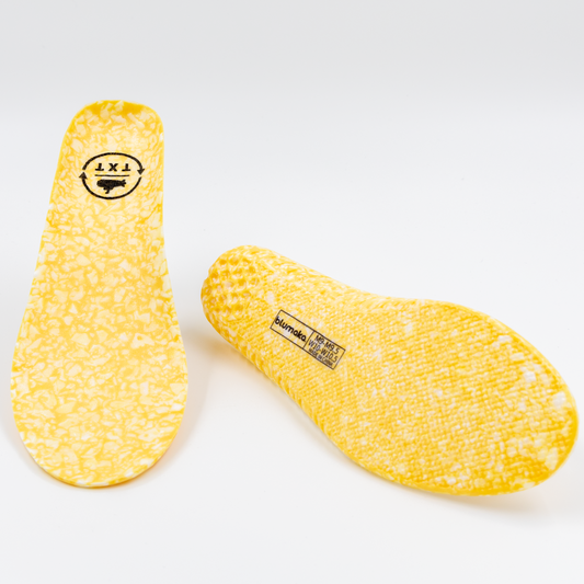 SUBTXT INDUSTRIES NONSLIP FOAM LOCK INSOLE - sustainable skate/golf shoe made with recycled Blumaka foam and premium leather.