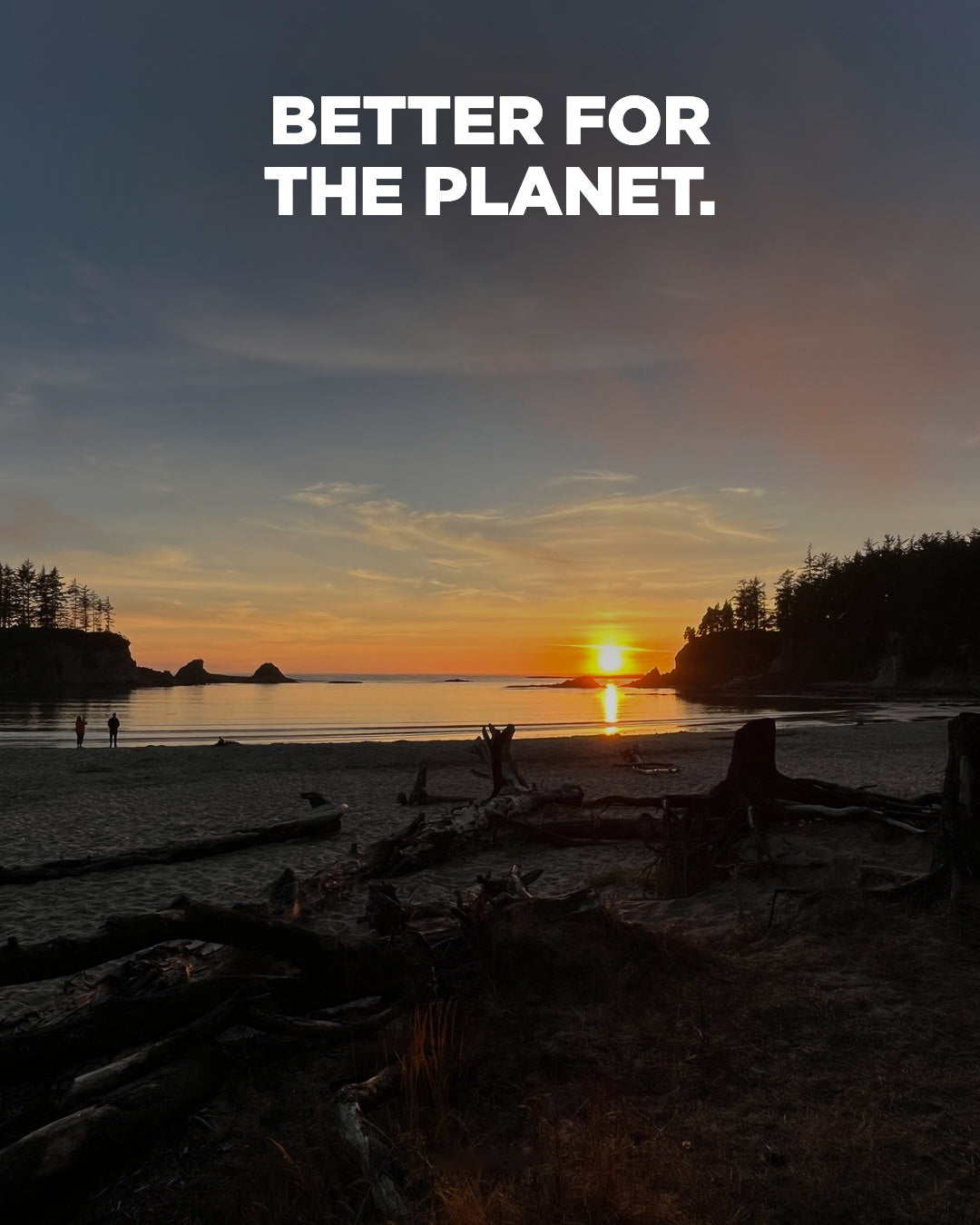 Better for the planet — coastal sunset